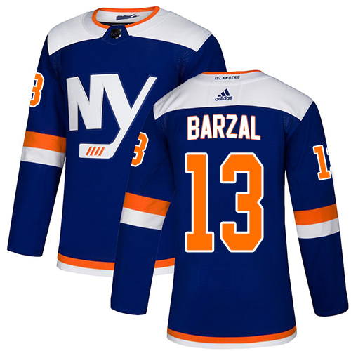 Adidas Islanders #13 Mathew Barzal Blue Alternate Authentic Stitched NHL Jersey Adidas Islanders #13 Mathew Barzal Blue Alternate Authentic Stitched NHL Jersey