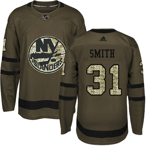 Adidas Islanders #31 Billy Smith Green Salute to Service Stitched NHL Jersey Adidas Islanders #31 Billy Smith Green Salute to Service Stitched NHL Jersey