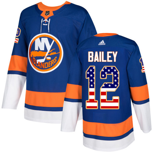 Adidas Islanders #12 Josh Bailey Royal Blue Home Authentic USA Flag Stitched NHL Jersey Adidas Islanders #12 Josh Bailey Royal Blue Home Authentic USA Flag Stitched NHL Jersey
