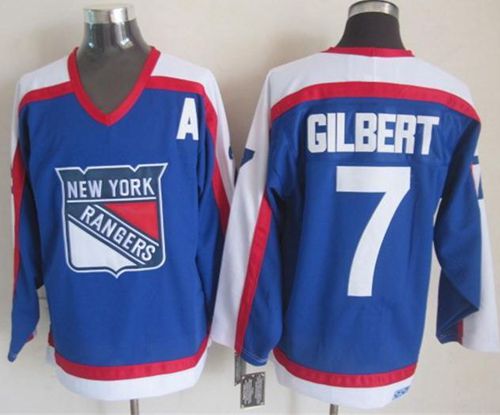 Rangers #7 Rod Gilbert Blue/White CCM Throwback Stitched NHL Jersey Rangers #7 Rod Gilbert Blue/White CCM Throwback Stitched NHL Jersey