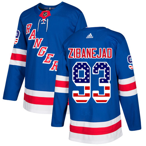 Adidas Rangers #93 Mika Zibanejad Royal Blue Home Authentic USA Flag Stitched NHL Jersey Adidas Rangers #93 Mika Zibanejad Royal Blue Home Authentic USA Flag Stitched NHL Jersey
