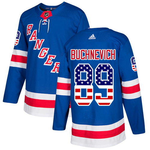 Adidas Rangers #89 Pavel Buchnevich Royal Blue Home Authentic USA Flag Stitched NHL Jersey Adidas Rangers #89 Pavel Buchnevich Royal Blue Home Authentic USA Flag Stitched NHL Jersey