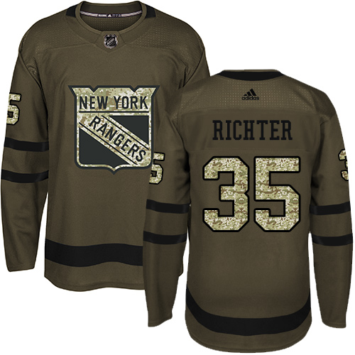Adidas Rangers #35 Mike Richter Green Salute to Service Stitched NHL Jersey Adidas Rangers #35 Mike Richter Green Salute to Service Stitched NHL Jersey