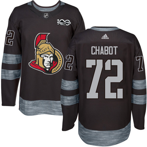 Adidas Senators #72 Thomas Chabot Black 1917-2017 100th Anniversary Stitched NHL Jersey Adidas Senators #72 Thomas Chabot Black 1917-2017 100th Anniversary Stitched NHL Jersey
