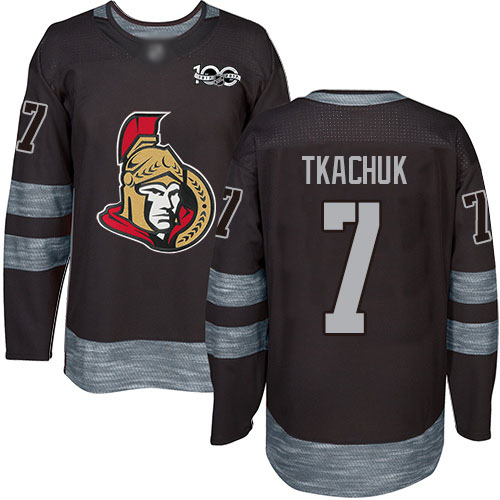 Adidas Senators #7 Brady Tkachuk Black 1917-2017 100th Anniversary Stitched NHL Jersey Adidas Senators #7 Brady Tkachuk Black 1917-2017 100th Anniversary Stitched NHL Jersey