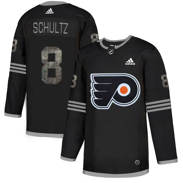 Adidas Flyers #8 Dave Schultz Black Authentic Classic Stitched NHL Jersey