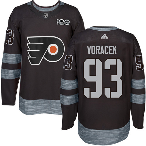 Adidas Flyers #93 Jakub Voracek Black 1917-2017 100th Anniversary Stitched NHL Jersey Adidas Flyers #93 Jakub Voracek Black 1917-2017 100th Anniversary Stitched NHL Jersey