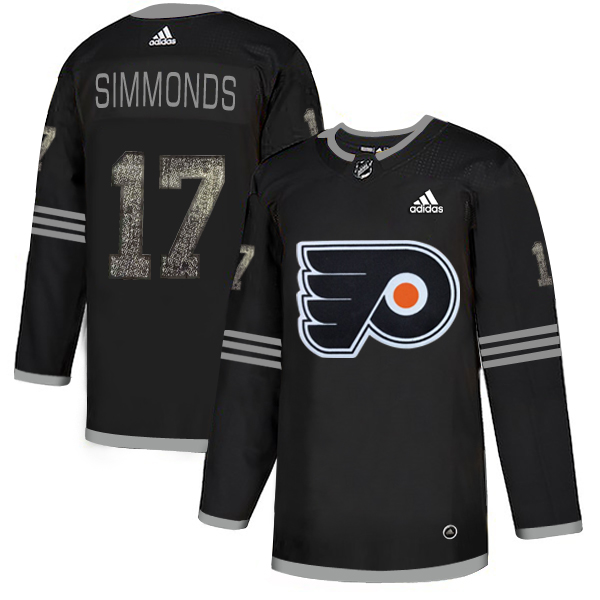 Adidas Flyers #17 Wayne Simmonds Black Authentic Classic Stitched NHL Jersey