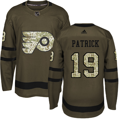 Adidas Flyers #19 Nolan Patrick Green Salute to Service Stitched NHL Jersey Adidas Flyers #19 Nolan Patrick Green Salute to Service Stitched NHL Jersey