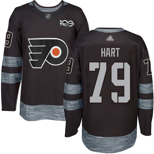 Adidas Flyers #79 Carter Hart Black 1917-2017 100th Anniversary Stitched NHL Jersey Adidas Flyers #79 Carter Hart Black 1917-2017 100th Anniversary Stitched NHL Jersey