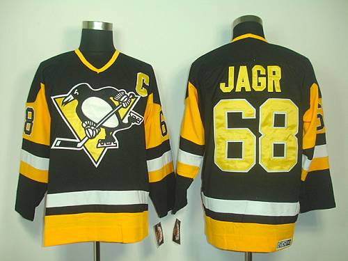 Penguins #68 Jaromir Jagr Black CCM Throwback Stitched NHL Jersey Penguins #68 Jaromir Jagr Black CCM Throwback Stitched NHL Jersey