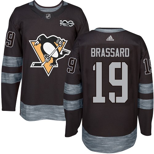 Adidas Penguins #19 Derick Brassard Black 1917-2017 100th Anniversary Stitched NHL Jersey Adidas Penguins #19 Derick Brassard Black 1917-2017 100th Anniversary Stitched NHL Jersey