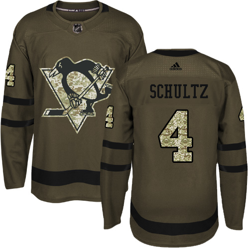 Adidas Penguins #4 Justin Schultz Green Salute to Service Stitched NHL Jersey Adidas Penguins #4 Justin Schultz Green Salute to Service Stitched NHL Jersey