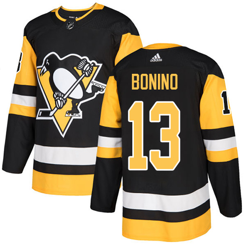Adidas Penguins #13 Nick Bonino Black Home Authentic Stitched NHL Jersey Adidas Penguins #13 Nick Bonino Black Home Authentic Stitched NHL Jersey