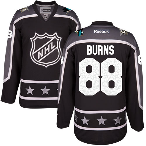 Sharks #88 Brent Burns Black 2017 All-Star Pacific Division Stitched NHL Jersey