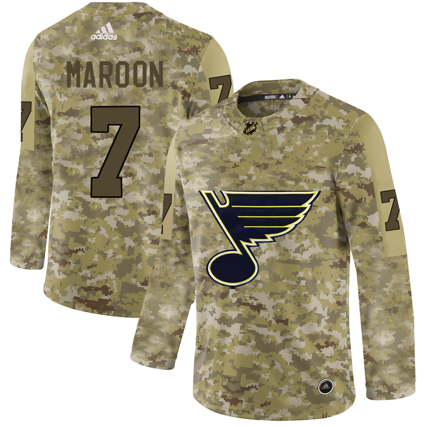 Adidas Blues #7 Patrick Maroon Camo Authentic Stitched NHL Jersey Adidas Blues #7 Patrick Maroon Camo Authentic Stitched NHL Jersey