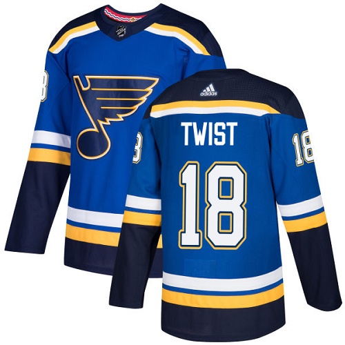 Adidas Blues #18 Tony Twist Blue Home Authentic Stitched NHL Jersey Adidas Blues #18 Tony Twist Blue Home Authentic Stitched NHL Jersey