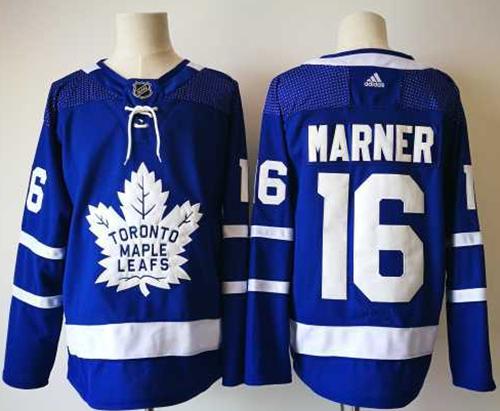 Adidas Maple Leafs #16 Mitchell Marner Blue Home Authentic Stitched NHL Jersey
