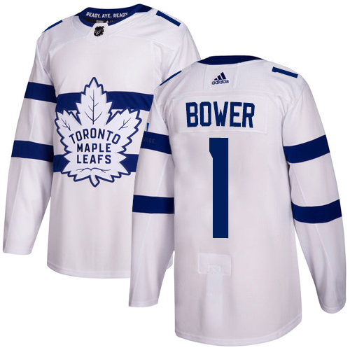 Adidas Maple Leafs #1 Johnny Bower White Authentic 2018 Stadium Series Stitched NHL Jersey Adidas Maple Leafs #1 Johnny Bower White Authentic 2018 Stadium Series Stitched NHL Jersey