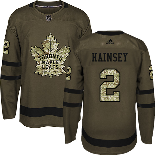 Adidas Maple Leafs #2 Ron Hainsey Green Salute to Service Stitched NHL Jersey Adidas Maple Leafs #2 Ron Hainsey Green Salute to Service Stitched NHL Jersey
