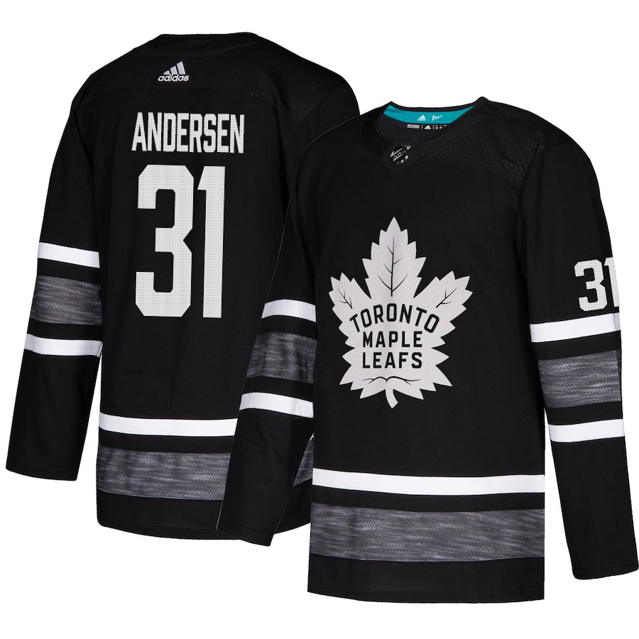 Adidas Maple Leafs #31 Frederik Andersen Black 2019 All-Star Game Parley Authentic Stitched NHL Jersey
