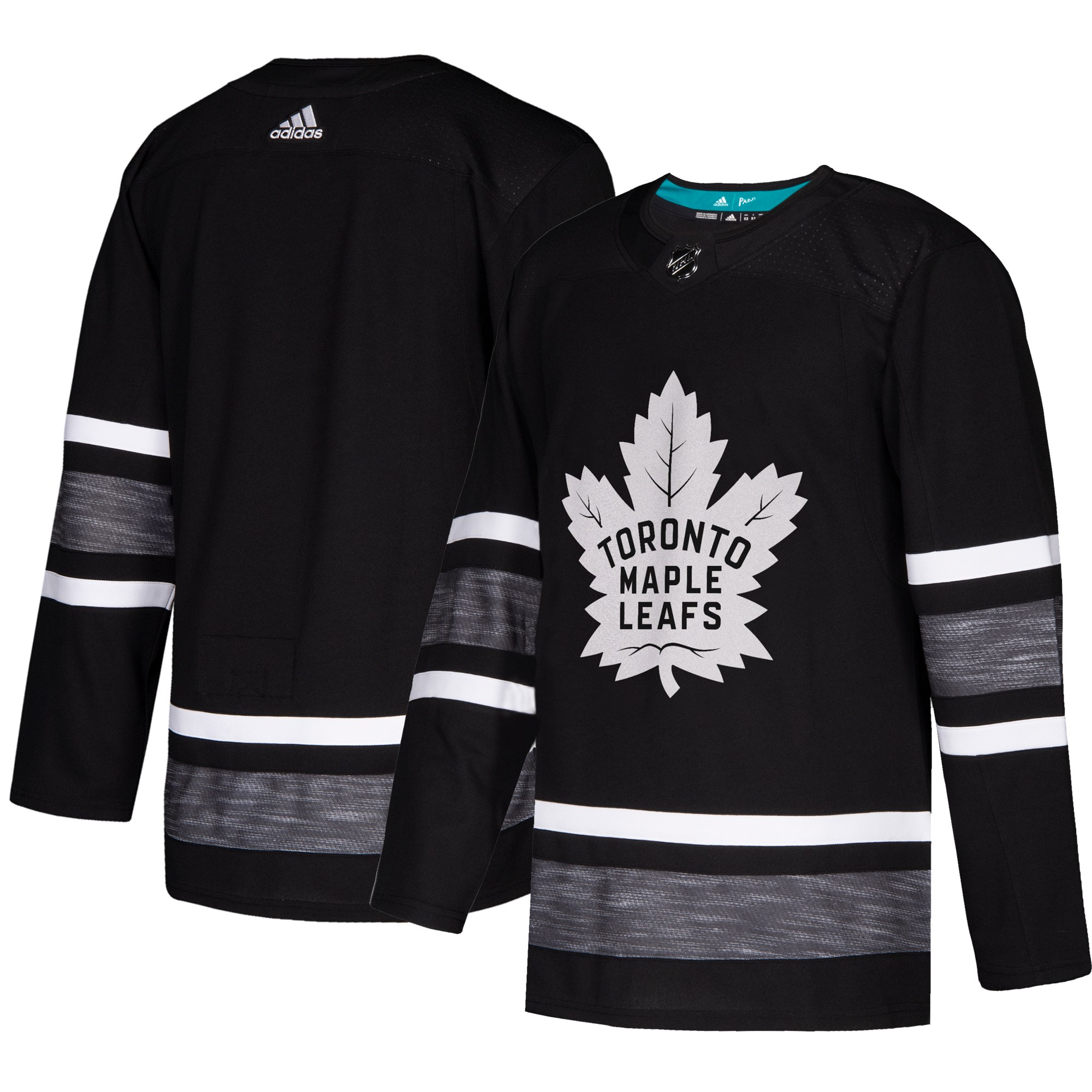 Adidas Maple Leafs Blank Black 2019 All-Star Game Parley Authentic Stitched NHL Jersey