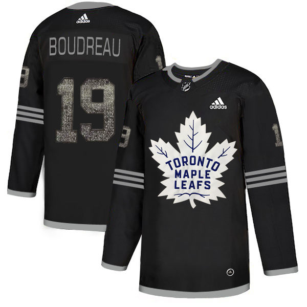 Adidas Maple Leafs #19 Bruce Boudreau Black Authentic Classic Stitched NHL Jersey