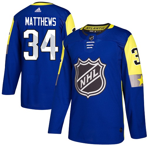Adidas Maple Leafs #34 Auston Matthews Royal 2018 All-Star Atlantic Division Authentic Stitched NHL Jersey Adidas Maple Leafs #34 Auston Matthews Royal 2018 All-Star Atlantic Division Authentic Stitched NHL Jersey