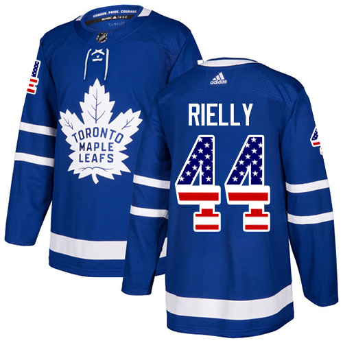 Adidas Maple Leafs #44 Morgan Rielly Blue Home Authentic USA Flag Stitched NHL Jersey Adidas Maple Leafs #44 Morgan Rielly Blue Home Authentic USA Flag Stitched NHL Jersey