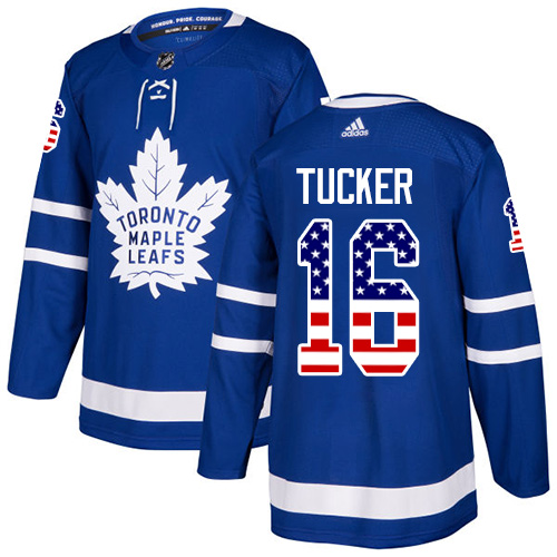 Adidas Maple Leafs #16 Darcy Tucker Blue Home Authentic USA Flag Stitched NHL Jersey Adidas Maple Leafs #16 Darcy Tucker Blue Home Authentic USA Flag Stitched NHL Jersey