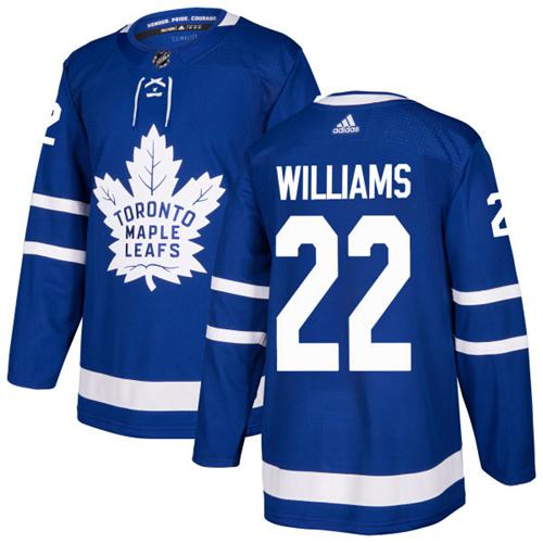 Adidas Maple Leafs #22 Tiger Williams Blue Home Authentic Stitched NHL Jersey Adidas Maple Leafs #22 Tiger Williams Blue Home Authentic Stitched NHL Jersey