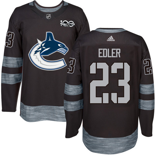 Adidas Canucks #23 Alexander Edler Black 1917-2017 100th Anniversary Stitched NHL Jersey Adidas Canucks #23 Alexander Edler Black 1917-2017 100th Anniversary Stitched NHL Jersey