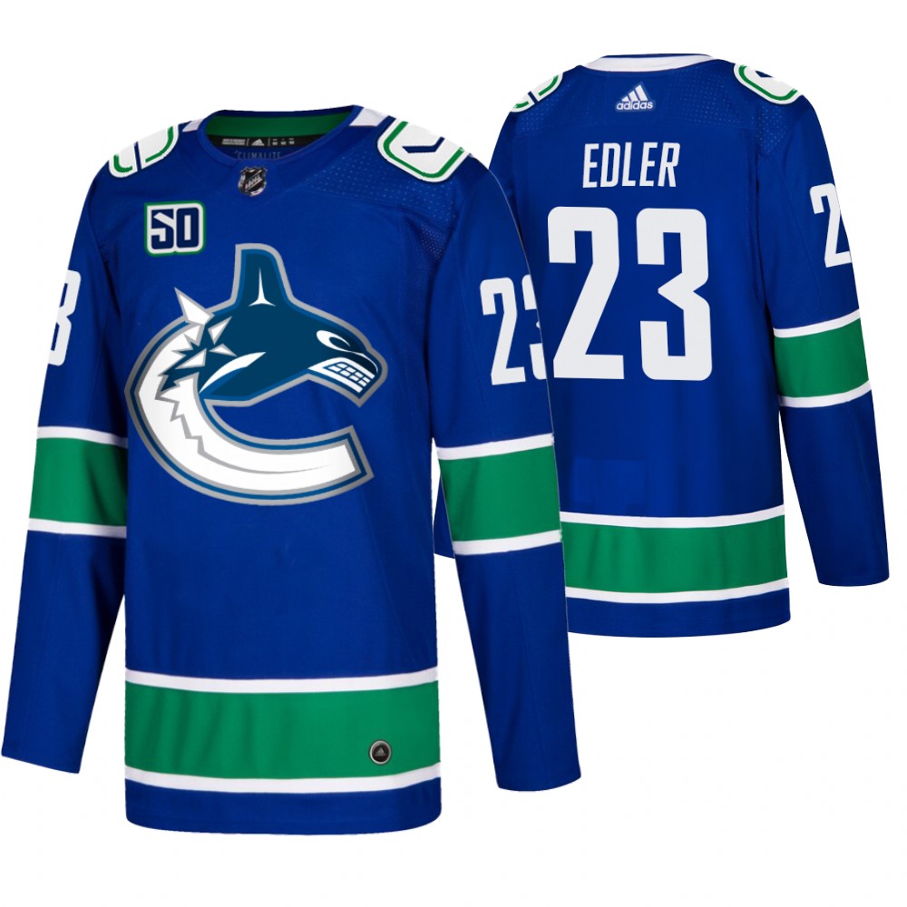 Men's Vancouver Canucks #23 Alexander Edler Adidas Blue 2019-20 Home Authentic NHL Jersey Men's Vancouver Canucks #23 Alexander Edler Adidas Blue 2019-20 Home Authentic NHL Jersey
