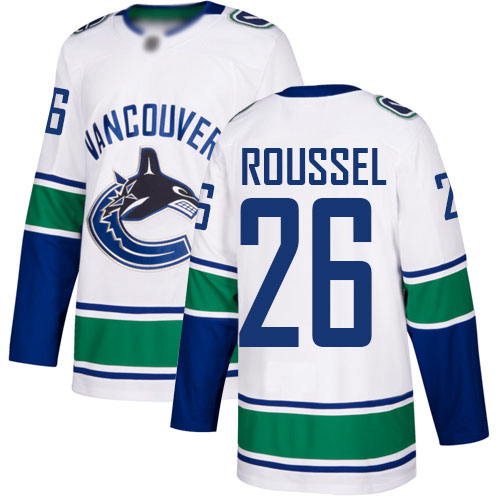 Adidas Canucks #26 Antoine Roussel White Road Authentic Stitched NHL Jersey Adidas Canucks #26 Antoine Roussel White Road Authentic Stitched NHL Jersey