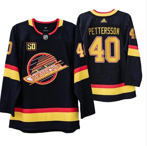Vancouver Canucks #40 Elias Pettersson 50th Anniversary Skate 2019-20 Jersey