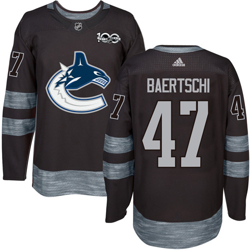 Adidas Canucks #47 Sven Baertschi Black 1917-2017 100th Anniversary Stitched NHL Jersey Adidas Canucks #47 Sven Baertschi Black 1917-2017 100th Anniversary Stitched NHL Jersey