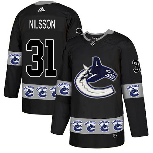 Adidas Canucks #31 Anders Nilsson Black Authentic Team Logo Fashion Stitched NHL Jersey Adidas Canucks #31 Anders Nilsson Black Authentic Team Logo Fashion Stitched NHL Jersey