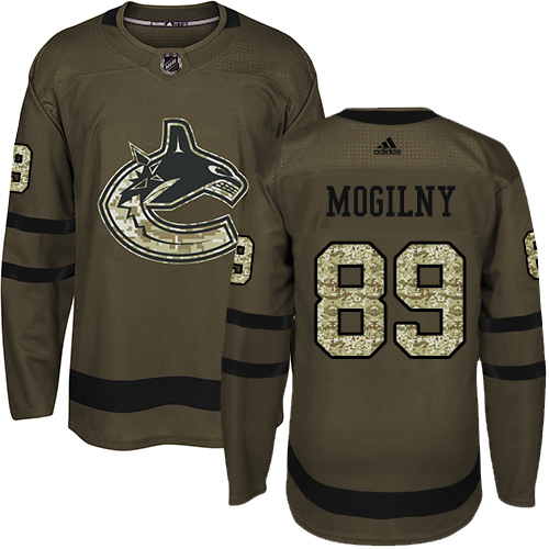 Adidas Canucks #89 Alexander Mogilny Green Salute to Service Stitched NHL Jersey Adidas Canucks #89 Alexander Mogilny Green Salute to Service Stitched NHL Jersey