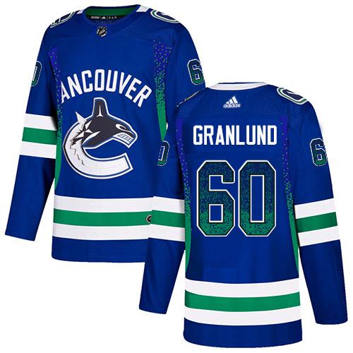 Adidas Canucks #60 Markus Granlund Blue Home Authentic Drift Fashion Stitched NHL Jersey Adidas Canucks #60 Markus Granlund Blue Home Authentic Drift Fashion Stitched NHL Jersey