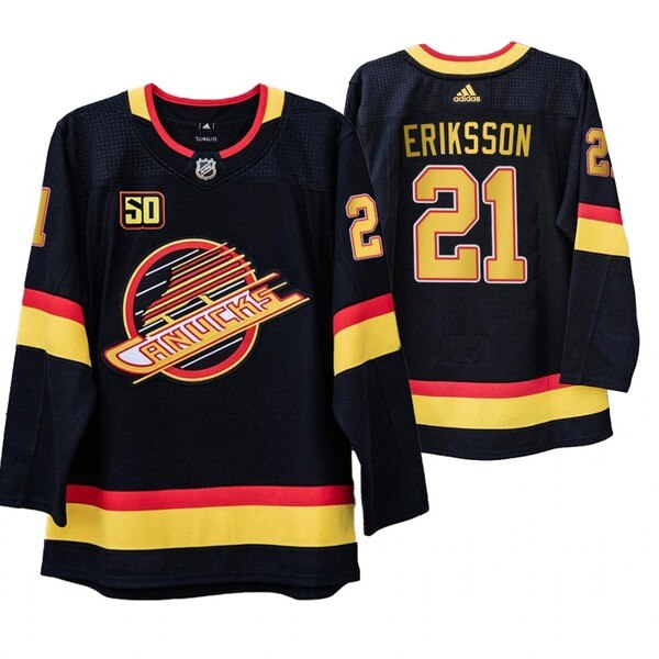 Vancouver Canucks #21 Loui Eriksson 50th Anniversary Skate 2019-20 Jersey Vancouver Canucks #21 Loui Eriksson 50th Anniversary Skate 2019-20 Jersey