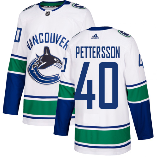 Adidas Canucks #40 Elias Pettersson White Road Authentic Stitched NHL Jersey Adidas Canucks #40 Elias Pettersson White Road Authentic Stitched NHL Jersey