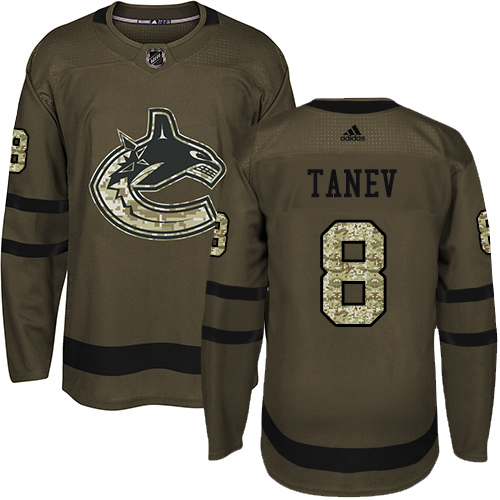 Adidas Canucks #8 Christopher Tanev Green Salute to Service Stitched NHL Jersey Adidas Canucks #8 Christopher Tanev Green Salute to Service Stitched NHL Jersey