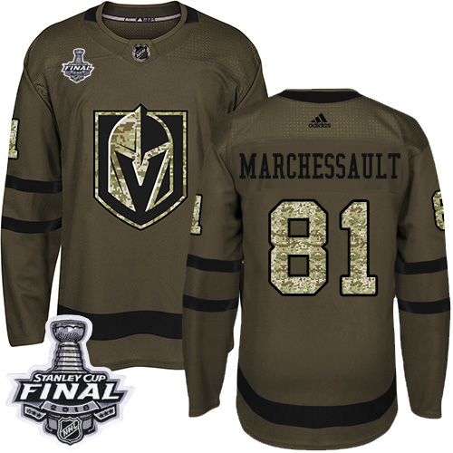 Adidas Golden Knights #81 Jonathan Marchessault Green Salute to Service 2018 Stanley Cup Final Stitched NHL Jersey Adidas Golden Knights #81 Jonathan Marchessault Green Salute to Service 2018 Stanley Cup Final Stitched NHL Jersey