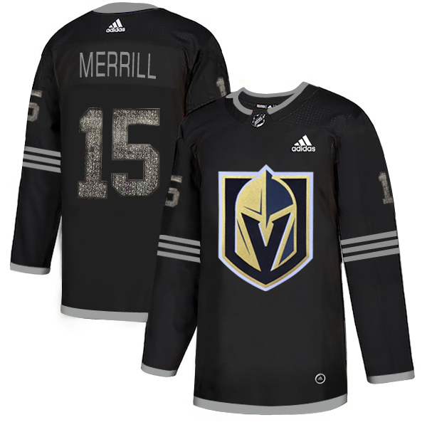 Adidas Golden Knights #15 Jon Merrill Black Authentic Classic Stitched NHL Jersey Adidas Golden Knights #15 Jon Merrill Black Authentic Classic Stitched NHL Jersey