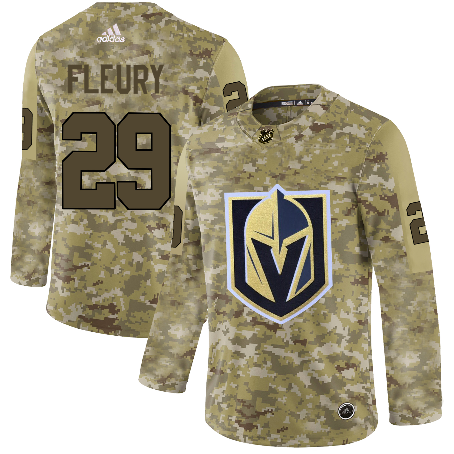 Adidas Golden Knights #29 Marc-Andre Fleury Camo Authentic Stitched NHL Jersey