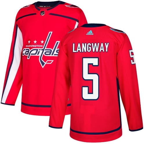 Adidas Capitals #5 Rod Langway Red Home Authentic Stitched NHL Jersey Adidas Capitals #5 Rod Langway Red Home Authentic Stitched NHL Jersey