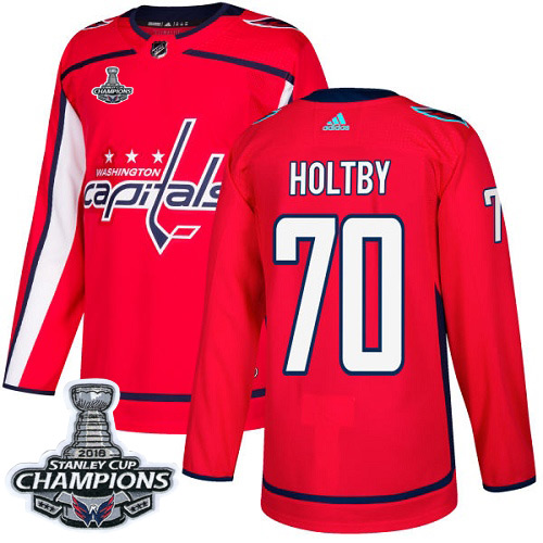 Adidas Capitals #70 Braden Holtby Red Home Authentic Stanley Cup Final Champions Stitched NHL Jersey Adidas Capitals #70 Braden Holtby Red Home Authentic Stanley Cup Final Champions Stitched NHL Jersey
