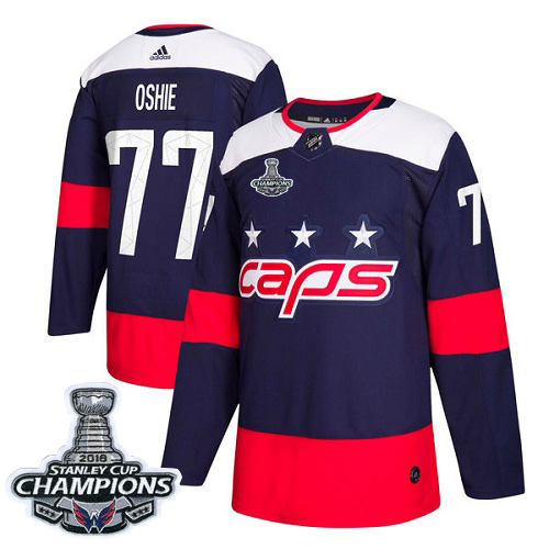 Adidas Capitals #77 T.J. Oshie Navy Authentic 2018 Stadium Series Stanley Cup Final Champions Stitched NHL Jersey Adidas Capitals #77 T.J. Oshie Navy Authentic 2018 Stadium Series Stanley Cup Final Champions Stitched NHL Jersey