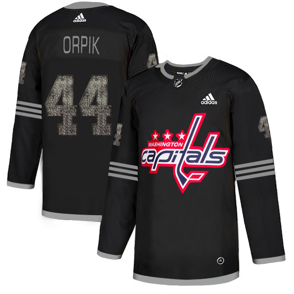 Adidas Capitals #44 Brooks Orpik Black Authentic Classic Stitched NHL Jersey