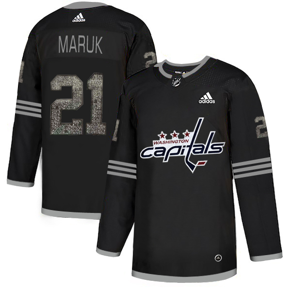 Adidas Capitals #21 Dennis Maruk Black_1 Authentic Classic Stitched NHL Jersey Adidas Capitals #21 Dennis Maruk Black_1 Authentic Classic Stitched NHL Jersey